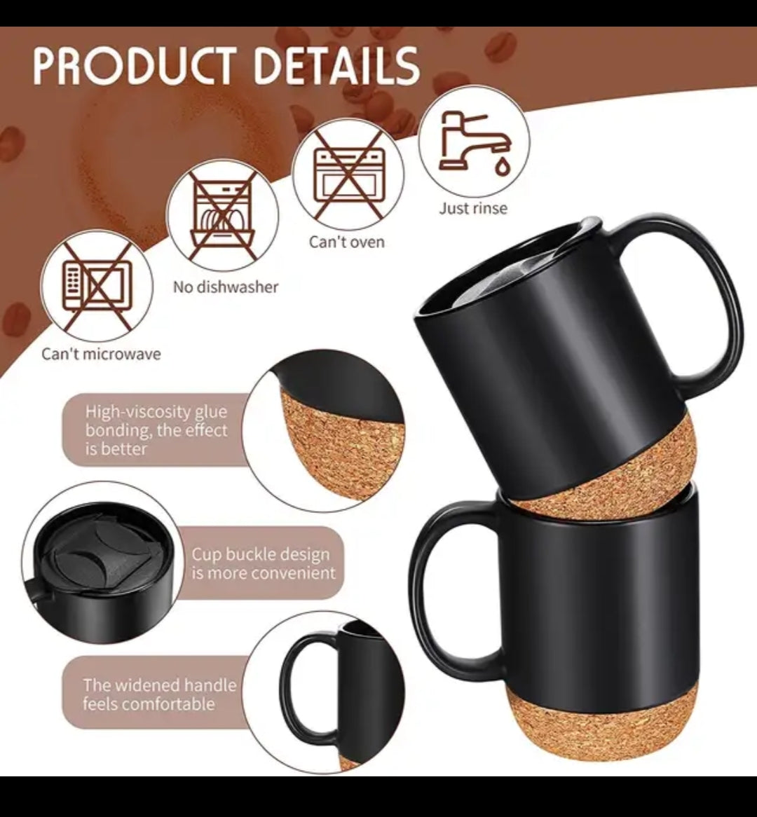 Nordic Ceramic Cork Insulated Mug