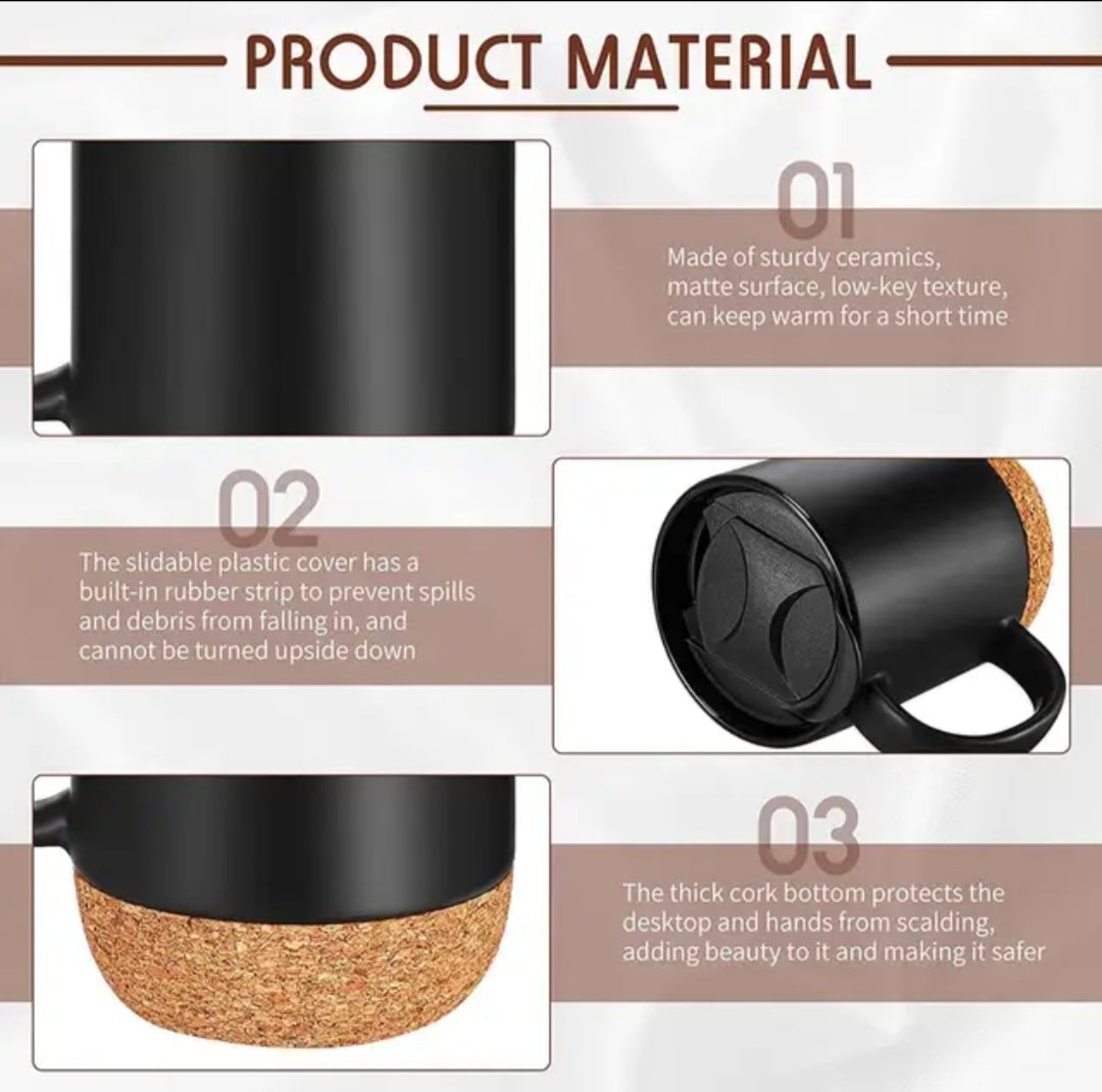 Nordic Ceramic Cork Insulated Mug