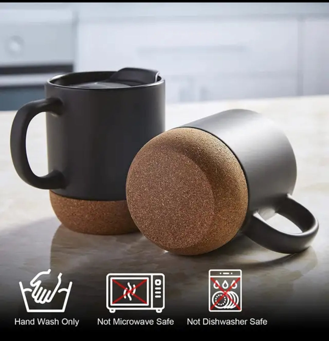 Nordic Ceramic Cork Insulated Mug