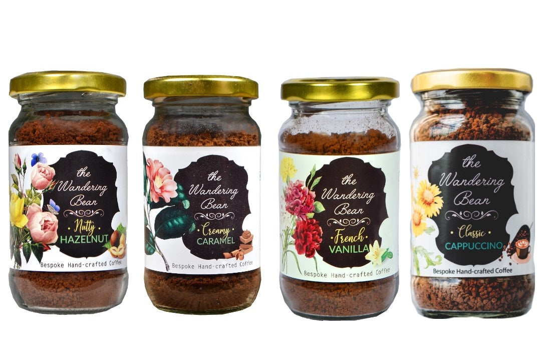 Nutty Hazelnut + Creamy Caramel + French Vanilla +Classic Cappuccino