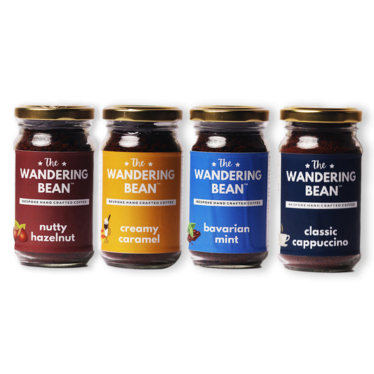 Nutty Hazelnut + Creamy Caramel + French Vanilla +Classic Cappuccino