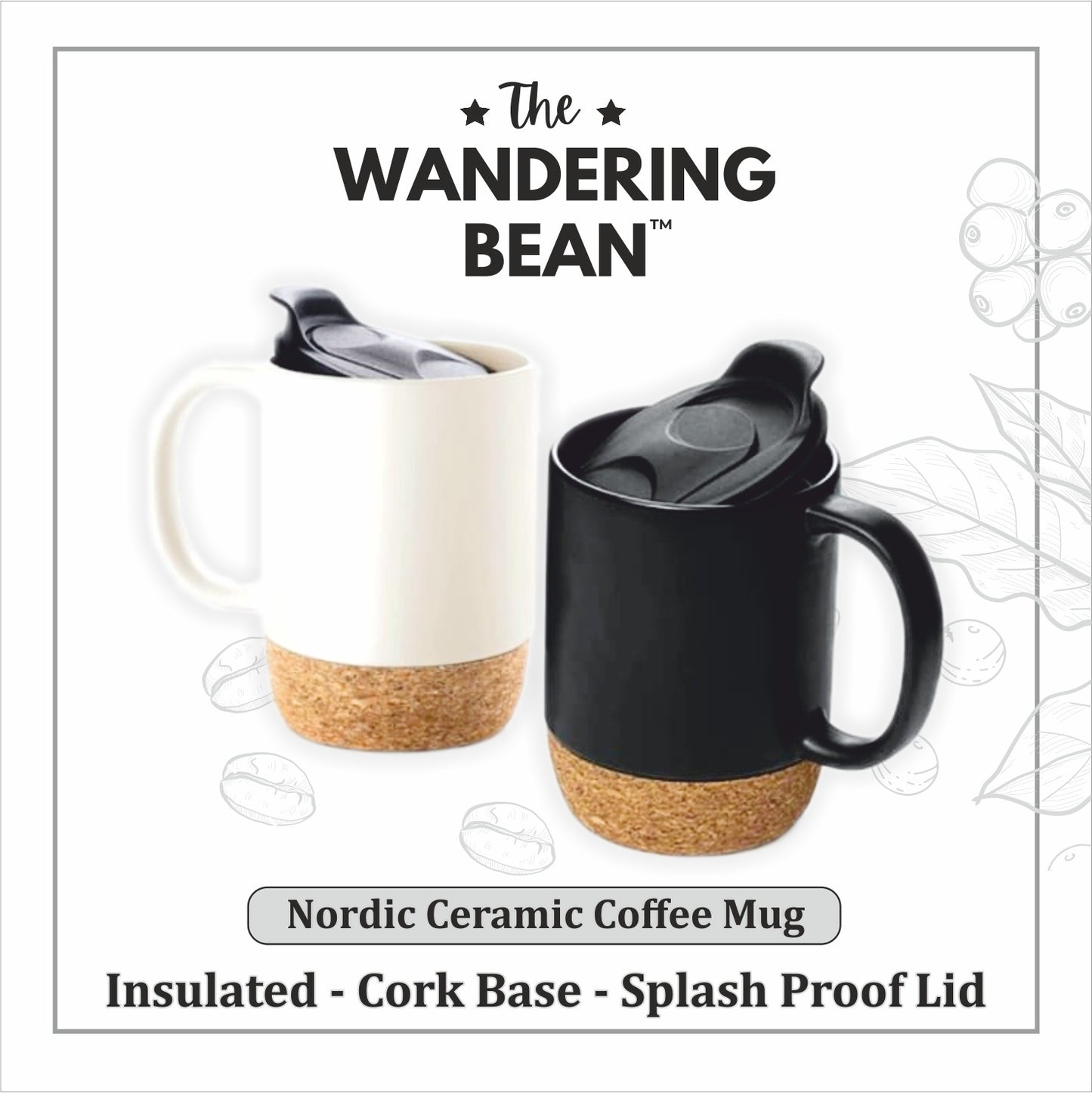 Nordic Ceramic Cork Insulated Mug